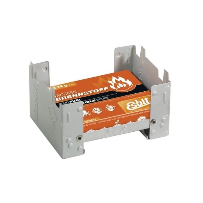 Esbit - Réchaud De Camping Avec Popote Aluminium 585ml | Léger (197g) | Pour Pastilles Combustible Sec | Idéal Randonnée, Trek