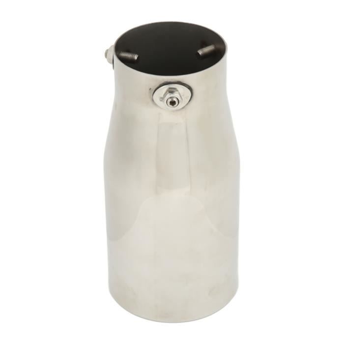 Embout échappement Universel Acier Inoxydable - Entrée 63 Mm, Sortie 101 Mm - Look Fibre Carbone 3K Pour Voiture Tuning - 5
