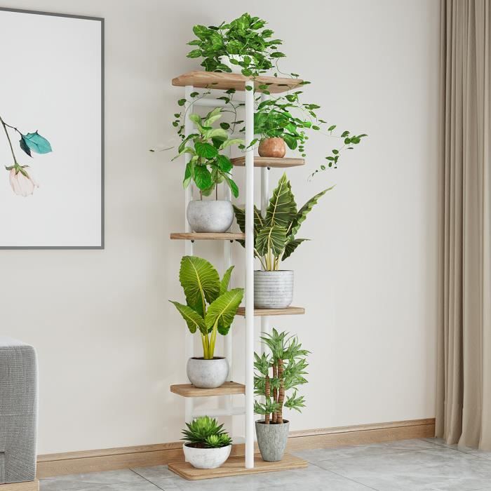 tagre  Plante Porte Plante Multifonction Cratif Escalier  Fleurs  Dcoratif pour Balcon, Salon, Bureau, Jardin 36x23.5x106cm - Cdiscount  Maison