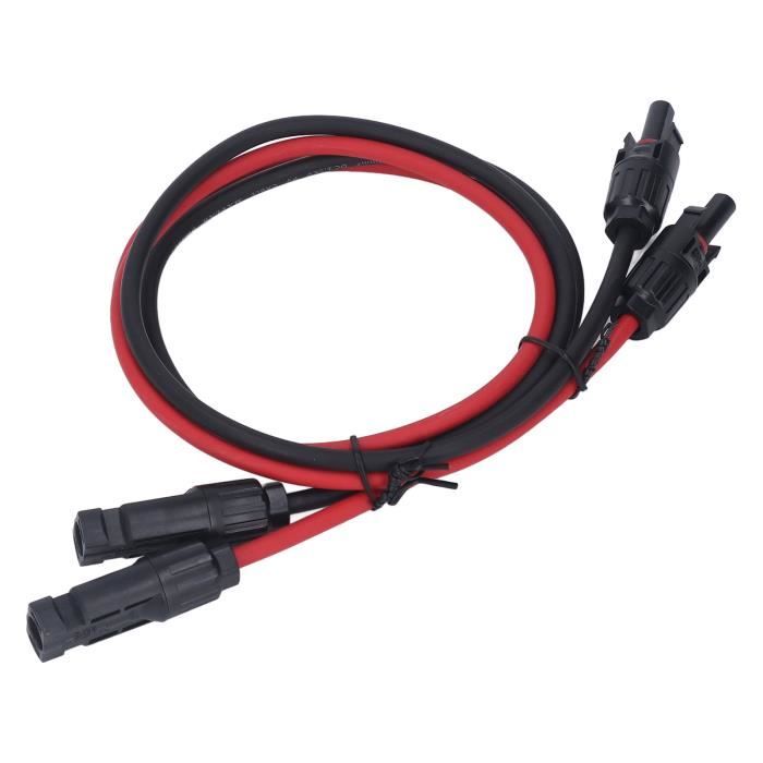 Câble D'Extension Solaire XT60i 12AWG - 1M - Pour Générateur Solaire, Centrale Portable - Cuivre, Étanche IP68, Protection Inversion Polarité - 6