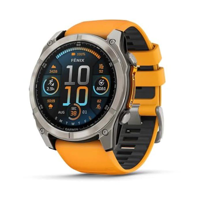 Montre connectée - Garmin - Fenix 8 - 51 mm - AMOLED - Saphir - Autonomie 18 jours