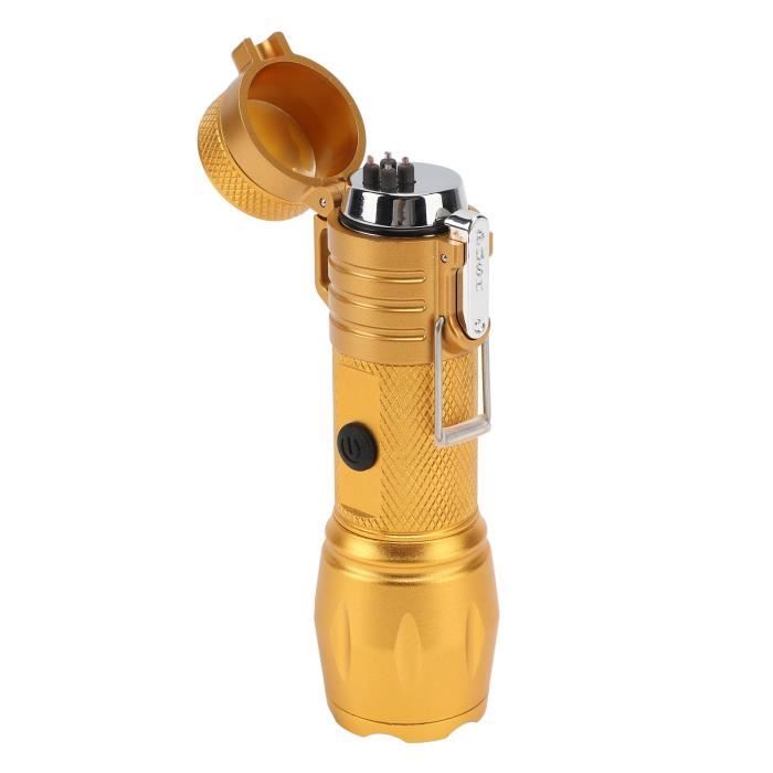 Briquet Arc Plasma VOMONO Avec Lampe LED | Rechargeable USB | Coupe-Vent - Cadeau Homme