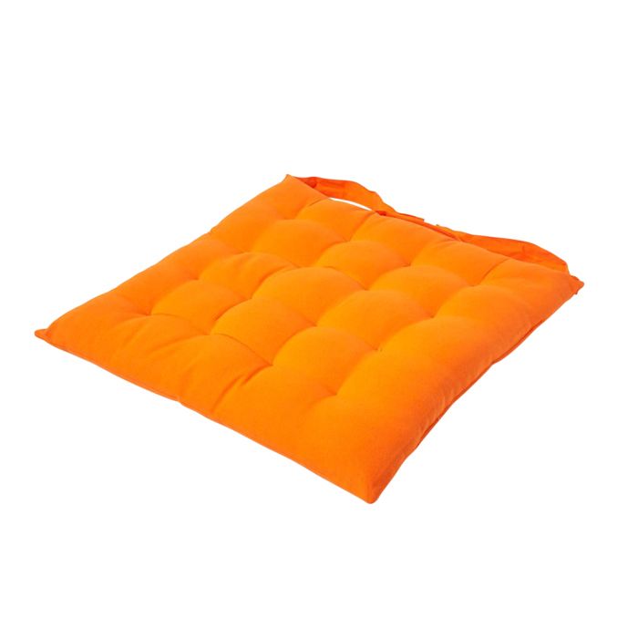 Galette de chaisse Capitonnée 40 x 40 cm Orange Galette de chaisse Capitonnée 40 x 40 cm Orange