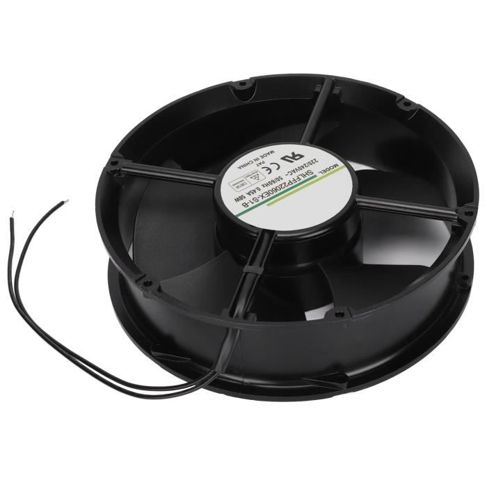 HURRISE Ventilateur 200mm à Double Roulement à Billes pour Refroidissement Industriel