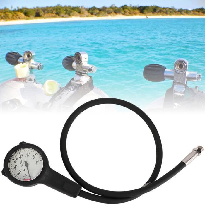 Manomètre Plongée Sous-marine 400 Bar / 6000 Psi - Pour Vérifier Pression Bouteille, Acier Inox ! - 10