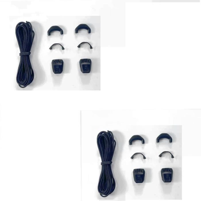 Lacets de chaussures INF Quicklace Noir Ajustement precis Confortable et securise Cdiscount Chaussures