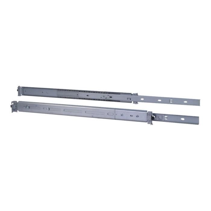 Glissières de rack télescopiques - Inter-Tech - 2U - Gris - Compatible 19 pouces - 45.72 cm
