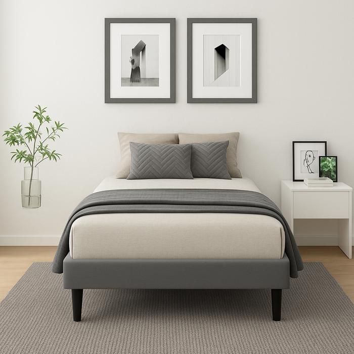 Sommier - KING OF DREAMS - 80x190 cm - Déhoussable - Housse Lavable - Pieds 20 cm
