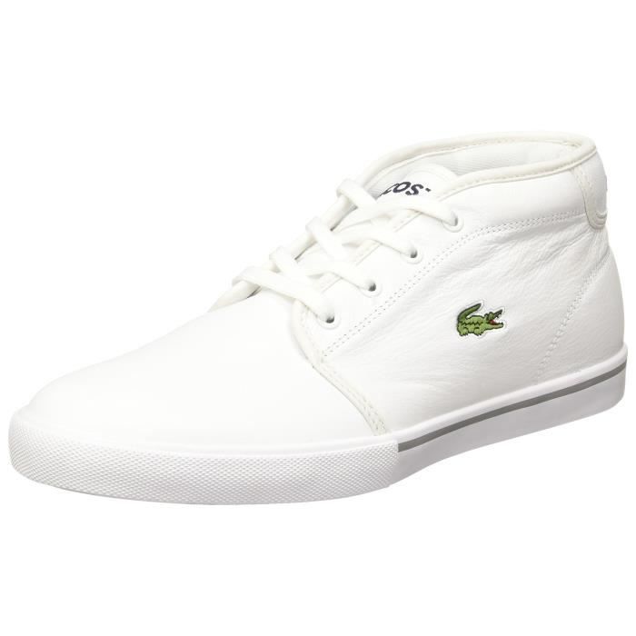 Homme Lacoste Ampthill LCR3 SPM Baskets Blanc