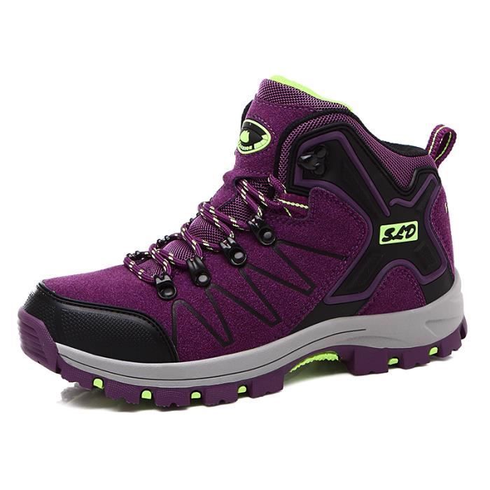 Chaussures Randonnée Femme Hi Gear Sierra - Gris Violet Daim - Pointure UK 6