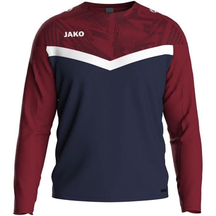 Sweatshirt Jako Iconic Polyester-Stretch-Fleece Manches