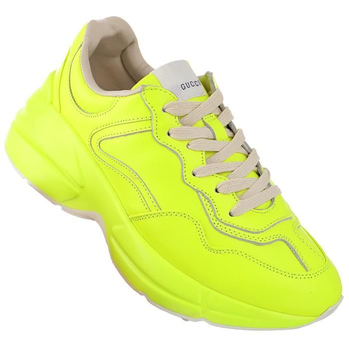 chaussure gucci fluo