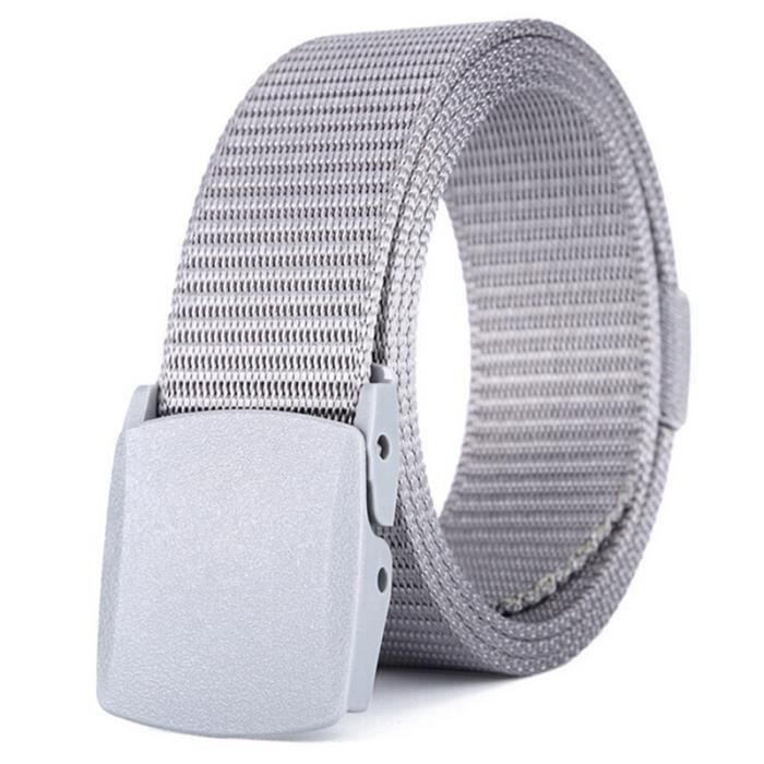 Ceinture Militaire De Parade En PVC Blanc - Boucle Chromée Uni - Modèle R939