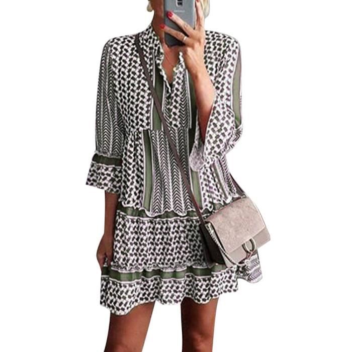 Robe hot sale tunique fleurie
