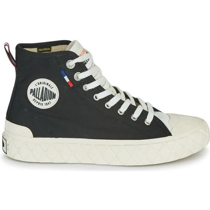Baskets montantes PALLADIUM Palla Ace Canvas Mid Noir Femme Lacets Adulte