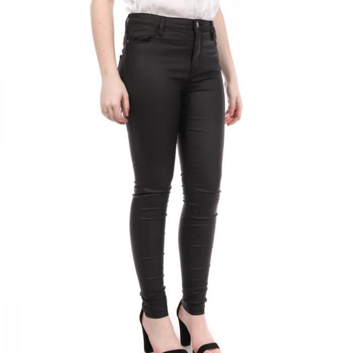 Jeans cire noir femme sales