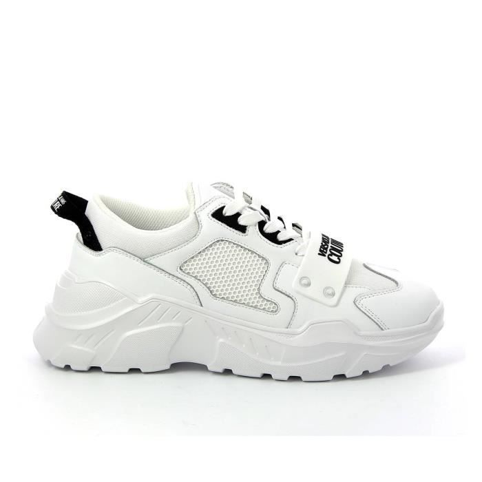 Basket homme VERSACE 73YA3SC4 coloris Blanc pointurehomme 44