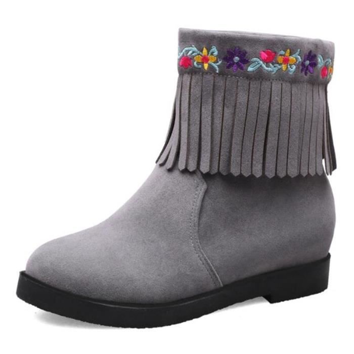 Bottines fermeture éclair pour femme | Mi-mollet