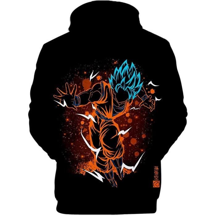 Sweat à Capuche Dragon Ball Z Goku - Impression 3D - Polyester - Style Anime Cosplay