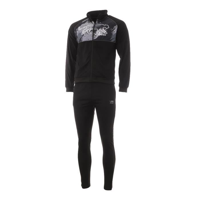 Surv tement Homme Noir Airness Calvyn Veste zipp e Taille et