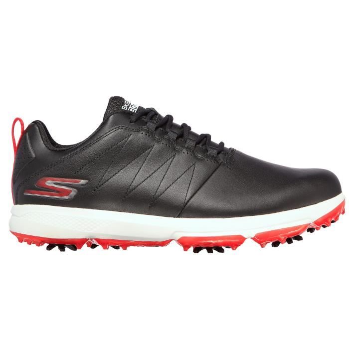 chaussures de golf de golf avec crampons skechers go golf pro 4 - legacy - black/red - 43,5