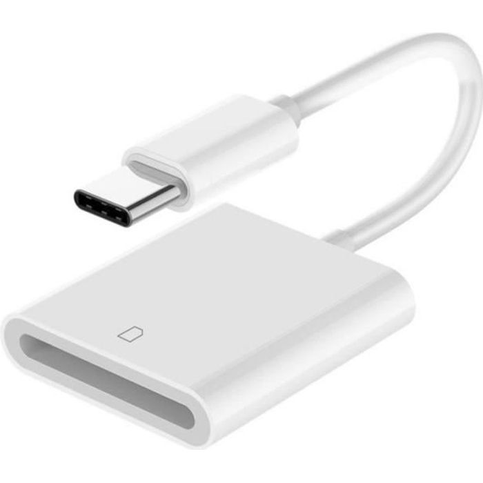 Lecteur de carte SD USB C 3 en 1 Type C à Caméra USB SD - Micro SD Memory Card Adaptateur 2TB Capacité pour MacBook Pro - Air iPad