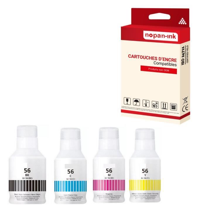 SHUOLEI GI56 GI-56 Encre Compatible Avec Canon GI56 GI-56 Bouteilles D
