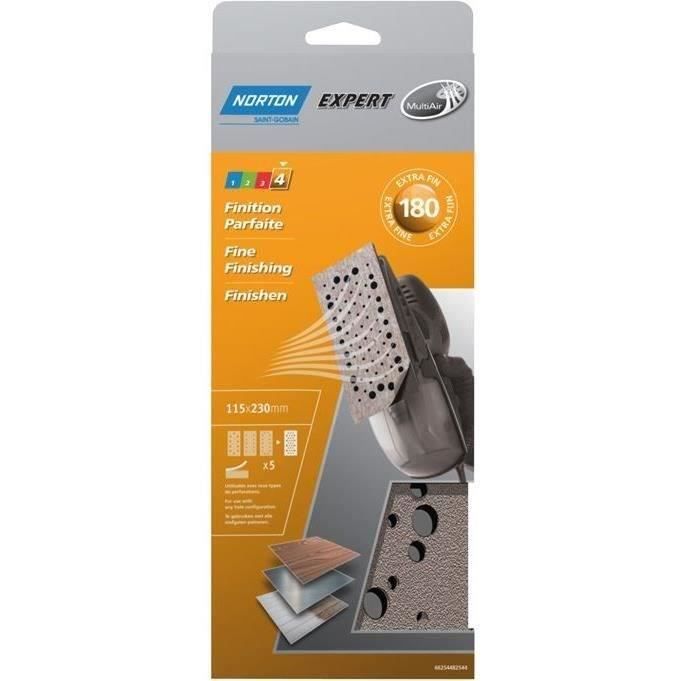 Garniture ponçage multi air - grain 180 - 115x230 mm