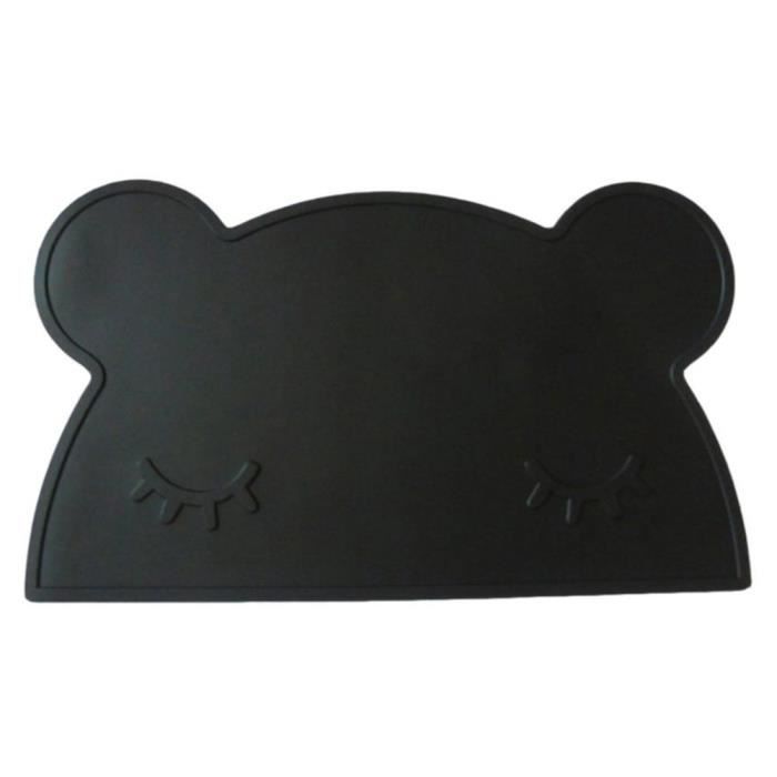 Set De Table En Silicone Isolant Pour Enfants Design Ours Choix De Couleurs 46x27 Cm Noir 46x27 Cm Cdiscount Maison
