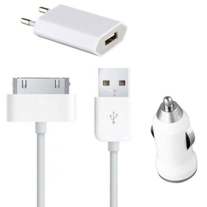 Adaptateur Secteur Blanc 1A USB - Pour IPhone 3G, 3GS, 4, 4S Et Smartphones, Neuf