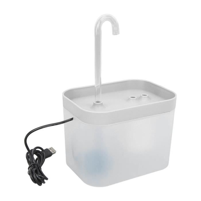 Meilleurs prix pour Fontaine à eau pour chat - SALALIS - Modèle 15 L - Blanc transparent - Silencieuse - Facile à nettoyer