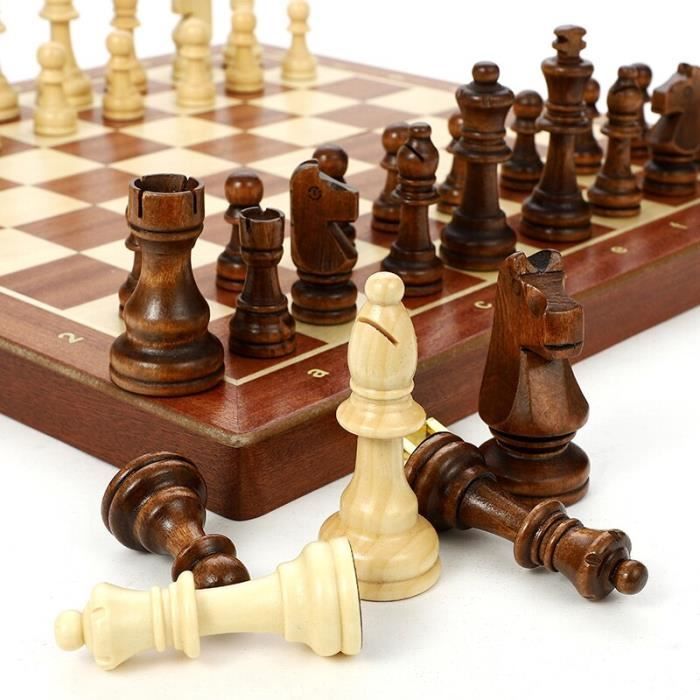 Zencart Jeu D Echecs En Bois Haute Qualite 4 Reine Jeu D Echecs Roi Hauteur 80mm Pieces D Echecs Pliant 39 39 Cm Echiquier Ave Cdiscount Jeux Jouets