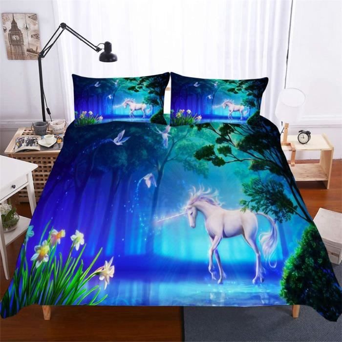 Couette imprimée licorne Clearance