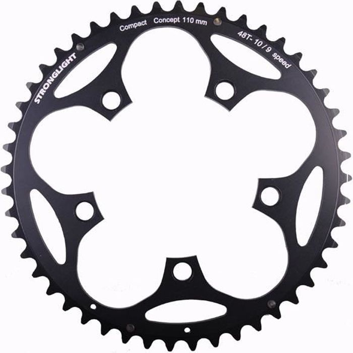 Plateau vélo - 50 dents - diamètre 110 mm - couleur noir