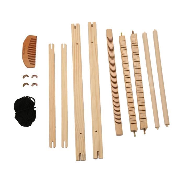 Métier à Tisser En Bois Pour Enfants Et Débutants – Kit Créatif Complet, Facile à Monter, Cadeau Idéal Pour Loisirs Parent-enfant