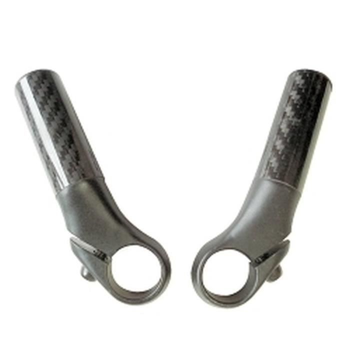 TNT EMBOUTS GUIDON VTT BAR ENDS CARBONE BASE ALU LA PAIRE