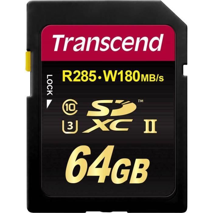 Carte mémoire Transcend 700S 64GB SDXC Class3 UHS-II
