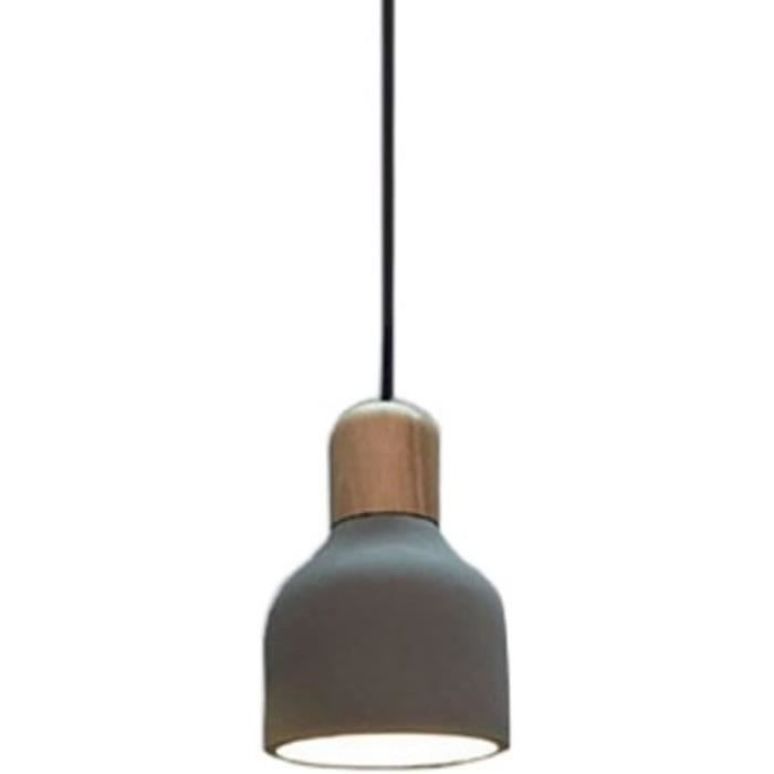 Lustre Industriel Nordique Métal E27 – Suspension Style Loft Chambre Salon Balcon, Abat-Jour Design Réglable