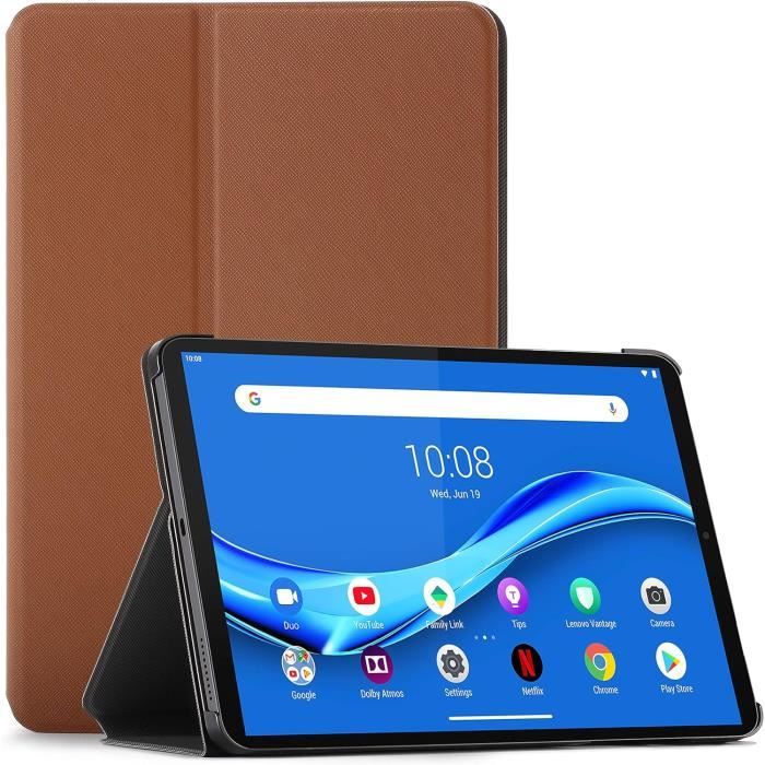 Étui Folio Lenovo Idea Tab – Protection Chocs – Porte-stylo Intégré – Support Réglable – Gris Lune