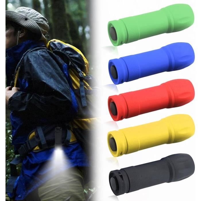 Lot De 14 Mini Lampes De Poche Porte-Clés - LED Aluminium - 7 Couleurs - Pour Enfants Et Extérieur