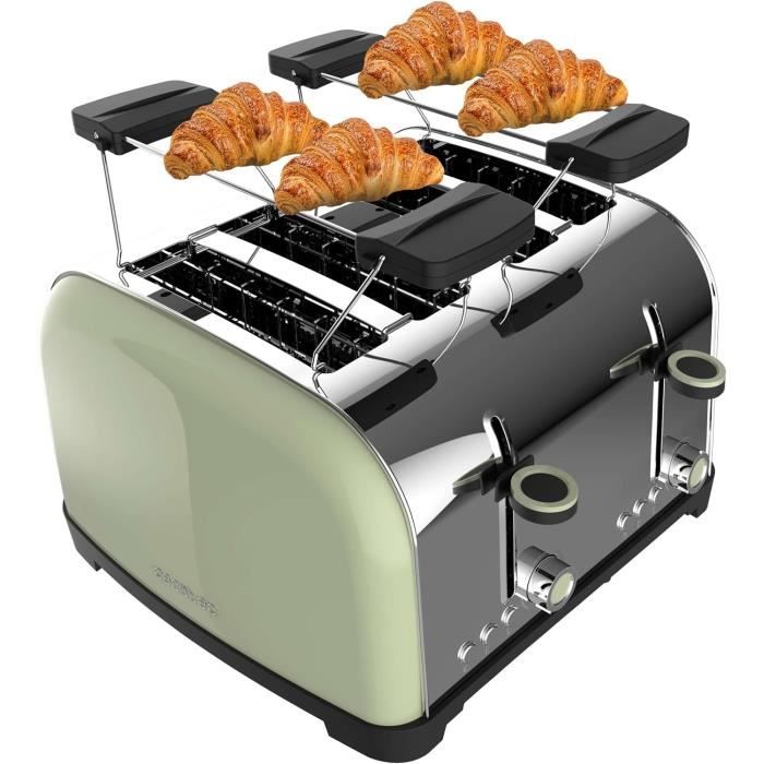 Four Grille-pain Vintage Sanyo SK-7S Super Toasty Plus – 950W, Gris, Testé Et Fonctionnel
