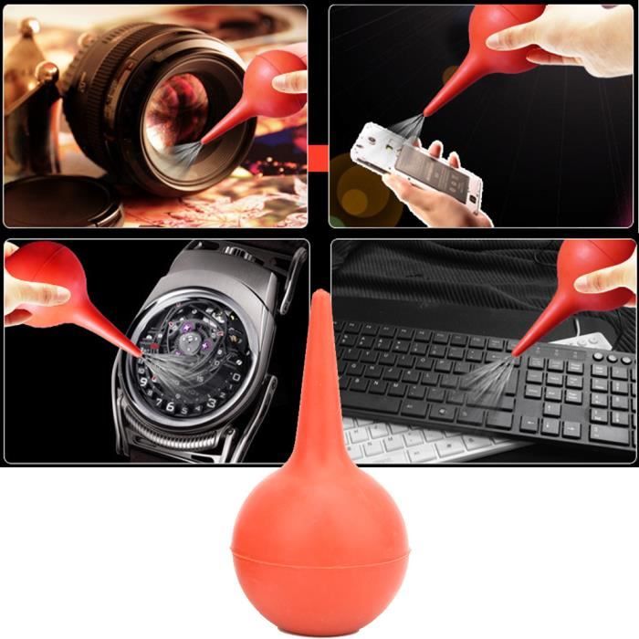 Boule D'aspiration En Caoutchouc Pour Pipette - 3 Vannes, Rouge - Matériel De Laboratoire