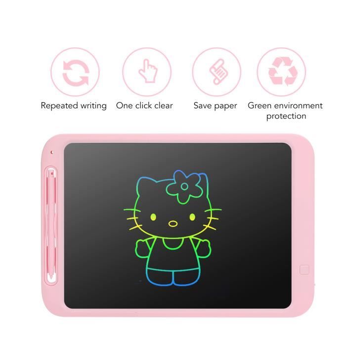 NEUF LCD Tablette Enfants, 12 Pouces Tablette Dessin avec écran Coloré, Doodle  Pad avec Bouton D'effacement Verrouillable (Rose) UNE - Cdiscount Jeux -  Jouets