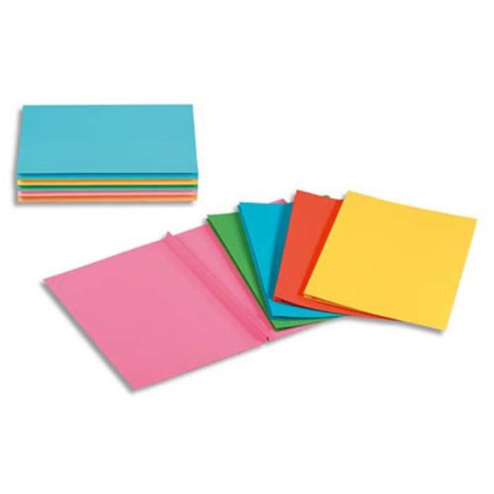 Chemises à Soufflet EXACOMPTA 25 Pièces | 320g Recyclé 100% | Couleurs Assorties | Classement A4