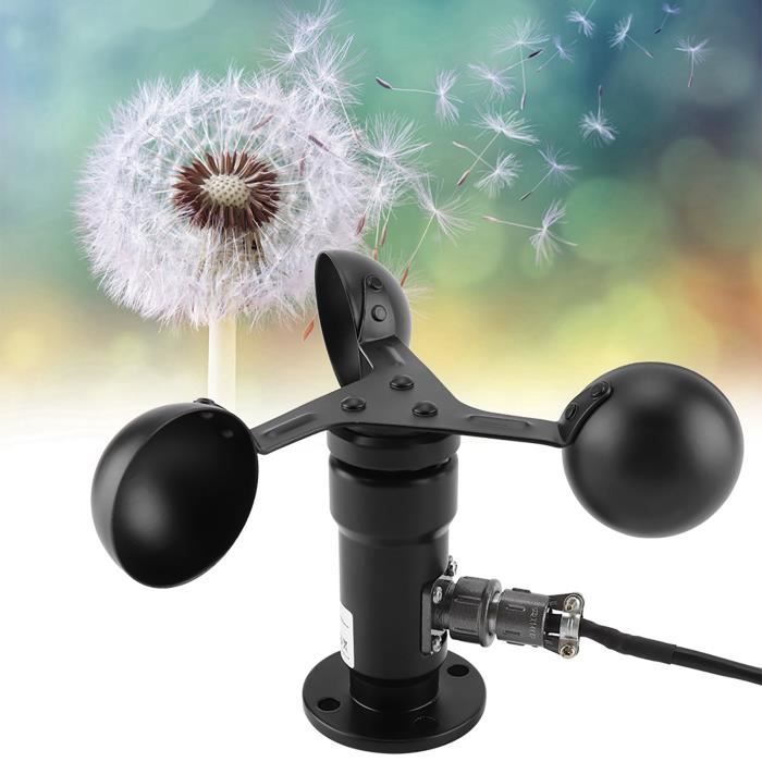 Anémomètre à Coupelles En Aluminium - Capteur De Vitesse Du Vent Faible Consommation - Pour Stations Météo DIY Ou Remplacement
