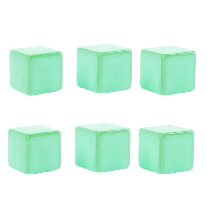 YOSOO cubes vierges (Vert)Blocs De Dés 6 Faces Dés Vierges 30 Mm Lot De