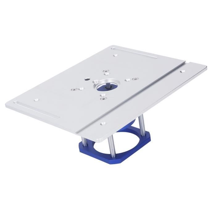 Système De Levage De Routeur, Kit De Base De Levage De Plaque D De Table Electrique Pour Le Travail Du Bois Chanfreinage Coupe Noir 92004534