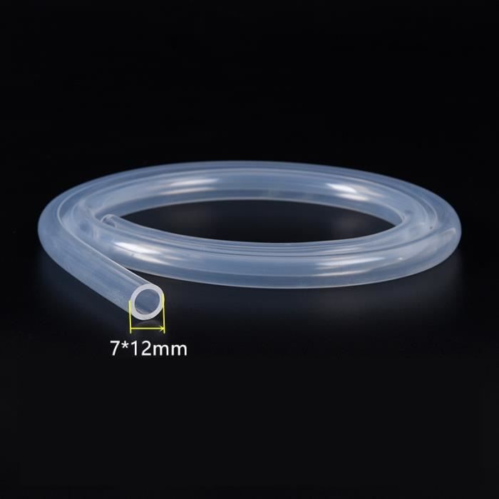Tube Silicone 10 Mètres - ID 0.8mm, OD 1.9mm, Pour Labo, Aquarium, Pompes, Transfert Liquide/gaz
