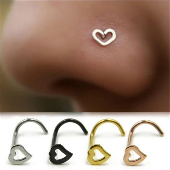 D.Bella 18G Nez Stud en Acier Inoxydable Nez Anneaux Stud Barre Opale CZ Nostril Bijoux D.Bella 18G Nez Stud en Acier Inoxydable Nez Anneaux Stud Barre Opale CZ Nostril Bijoux