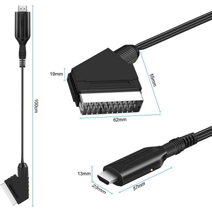 Adaptateur Péritel vers HDMI, Convertisseur HDMI vers Péritel, Scart ...
